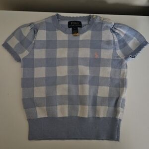 Polo by Ralph Lauren Kids Blue and White Checkered Top